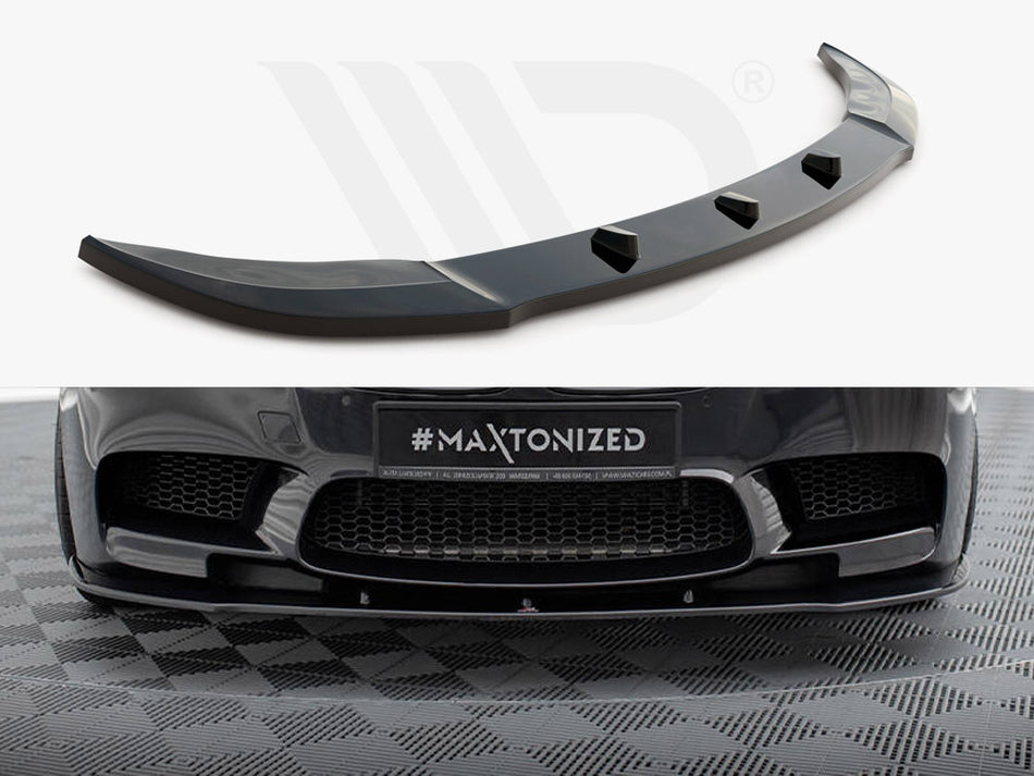 MAXTON DESIGN Front Splitter V.1 BMW M5 F10 / F11 - Textured