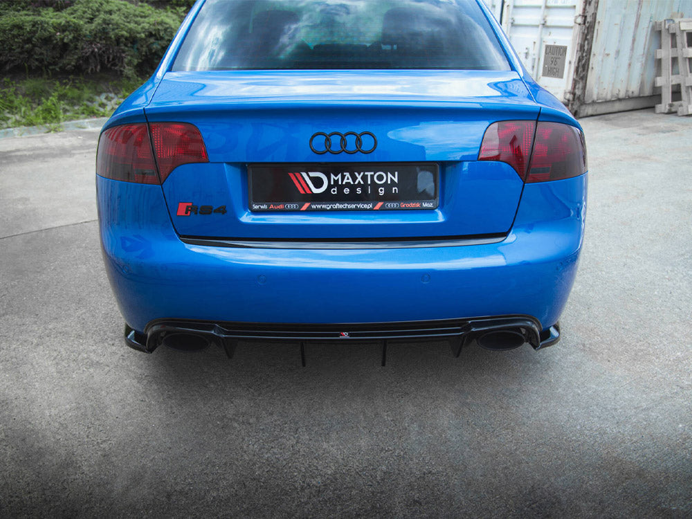 Rear Side Splitters V.2 Audi RS4 Sedan B7 - Textured