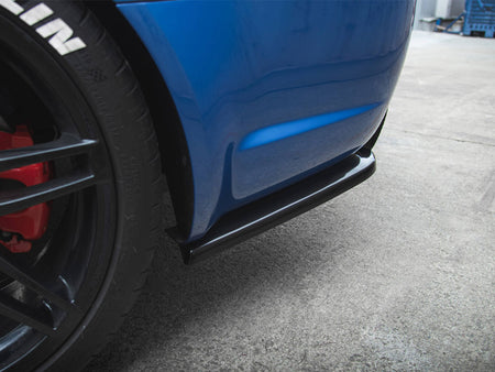 Rear Side Splitters V.2 Audi RS4 Sedan B7 - Textured