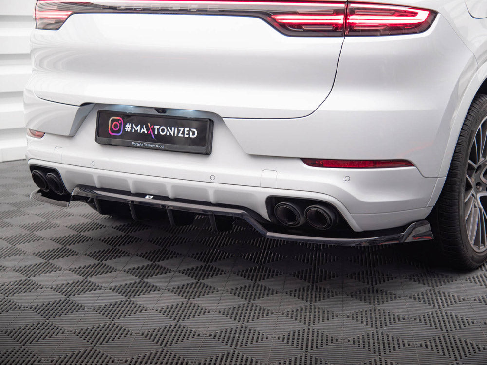 Maxton Design Rear Splitter (Vertical Bars) Porsche Cayenne Coupe / SUV Mk3 - PO-CAY-3-C-RD1G+RD2G - Image 3