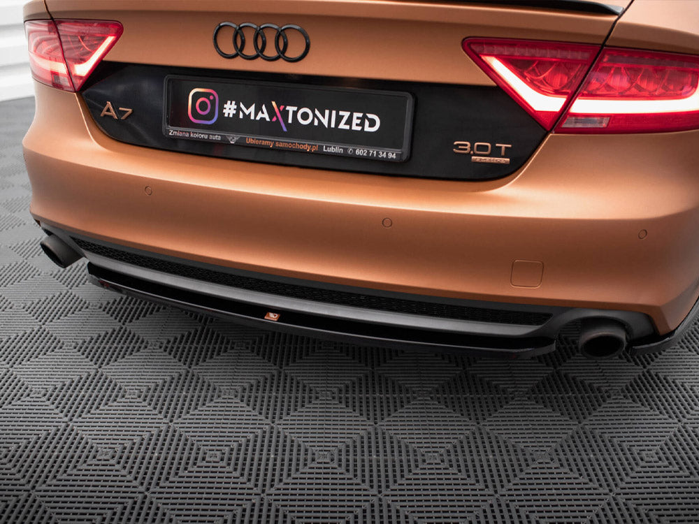 Maxton Design Central Rear Splitter Audi A7 S-Line C7 - AU-A7-C7-RD1G - Image 3