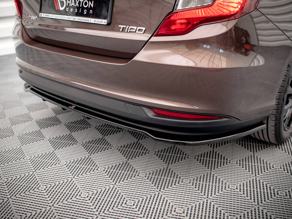 Maxton Design Central Rear Splitter (Vertical Bars) Fiat Tipo S Sedan Mk1 - FI-TI-1-S-RD1G+RD2G - Image 4