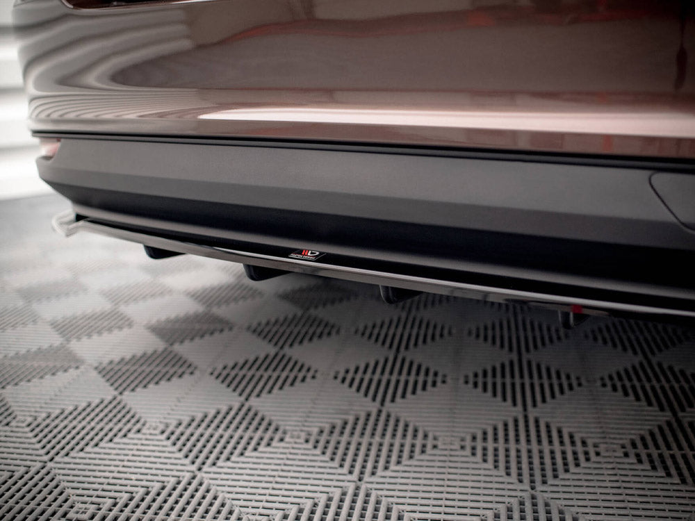 Maxton Design Central Rear Splitter (Vertical Bars) Fiat Tipo S Sedan Mk1 - FI-TI-1-S-RD1G+RD2G - Image 6