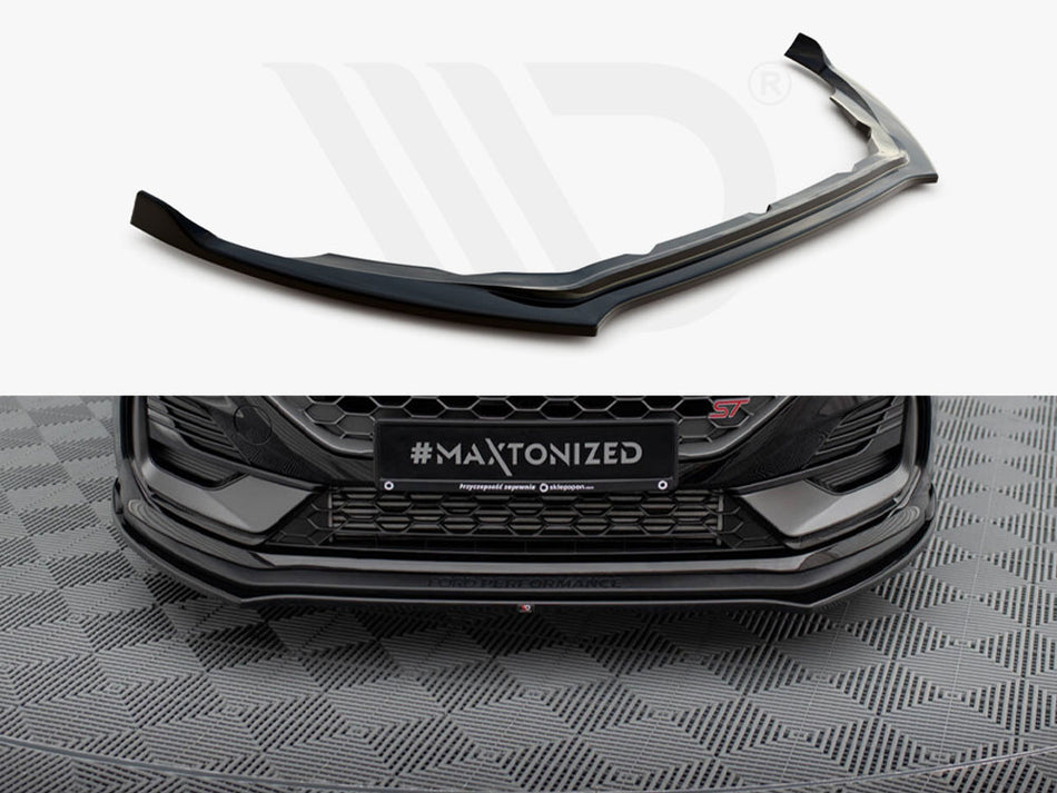 MAXTON DESIGN Front Splitter V.1 Ford Fiesta ST / ST-Line Mk8 Facelift