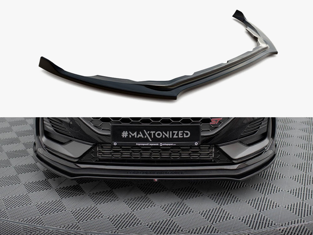 Maxton Design Front Splitter V.1 Ford Fiesta ST / ST-Line Mk8 Facelift - FO-FI-8F-ST-FD1G - Image 1