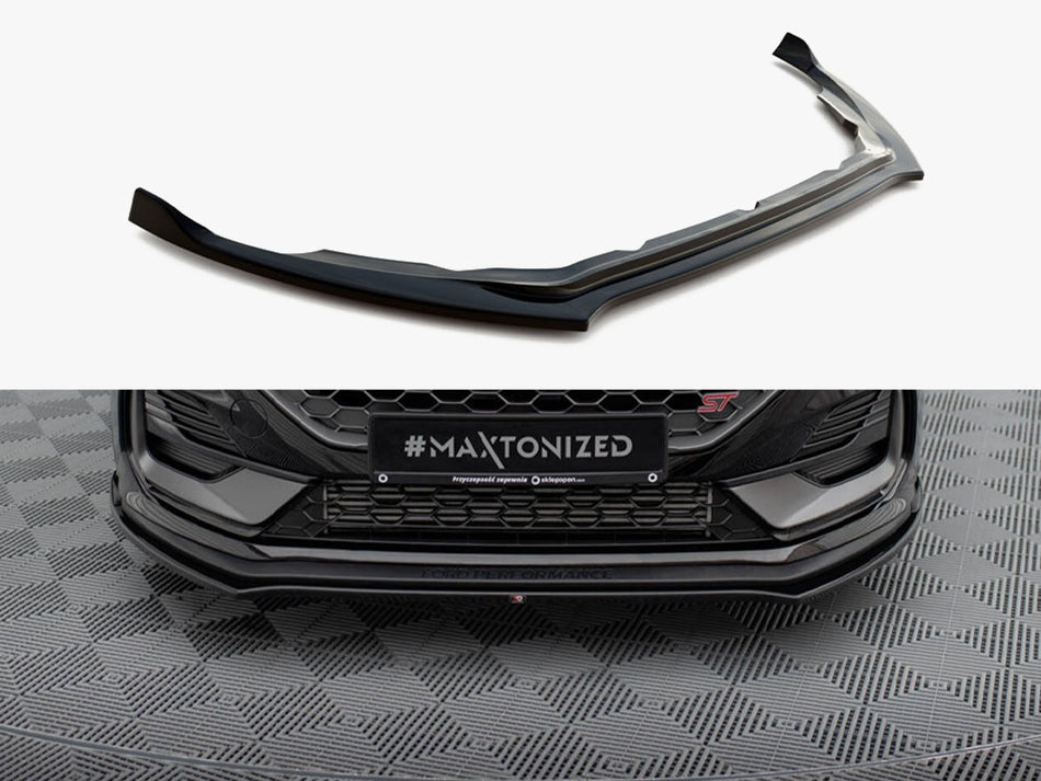 Maxton Design Front Splitter V.1 Ford Fiesta ST / ST-Line Mk8 Facelift - FO-FI-8F-ST-FD1G - Image 1