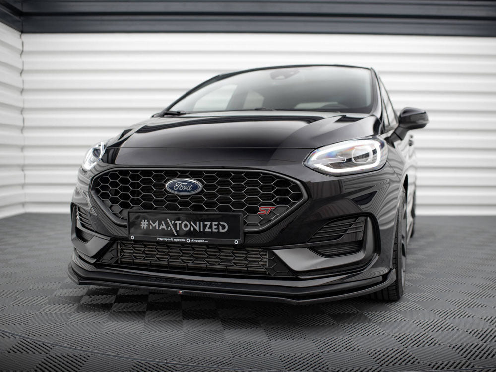 Maxton Design Front Splitter V.1 Ford Fiesta ST / ST-Line Mk8 Facelift - FO-FI-8F-ST-FD1G - Image 2