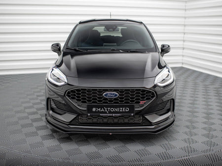 Maxton Design Front Splitter V.1 Ford Fiesta ST / ST-Line Mk8 Facelift - FO-FI-8F-ST-FD1G - Image 3
