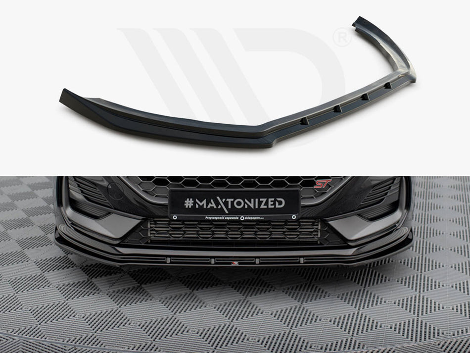MAXTON DESIGN Front Splitter V.2 Ford Fiesta ST / ST-Line Mk8 Facelift