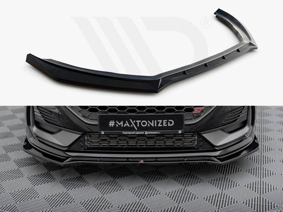 MAXTON DESIGN Front Splitter V.4 Ford Fiesta ST / ST-Line Mk8 Facelift
