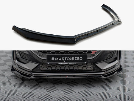Maxton Design Front Splitter V.4 Ford Fiesta ST / ST-Line Mk8 Facelift - FO-FI-8F-ST-FD4G - Image 1