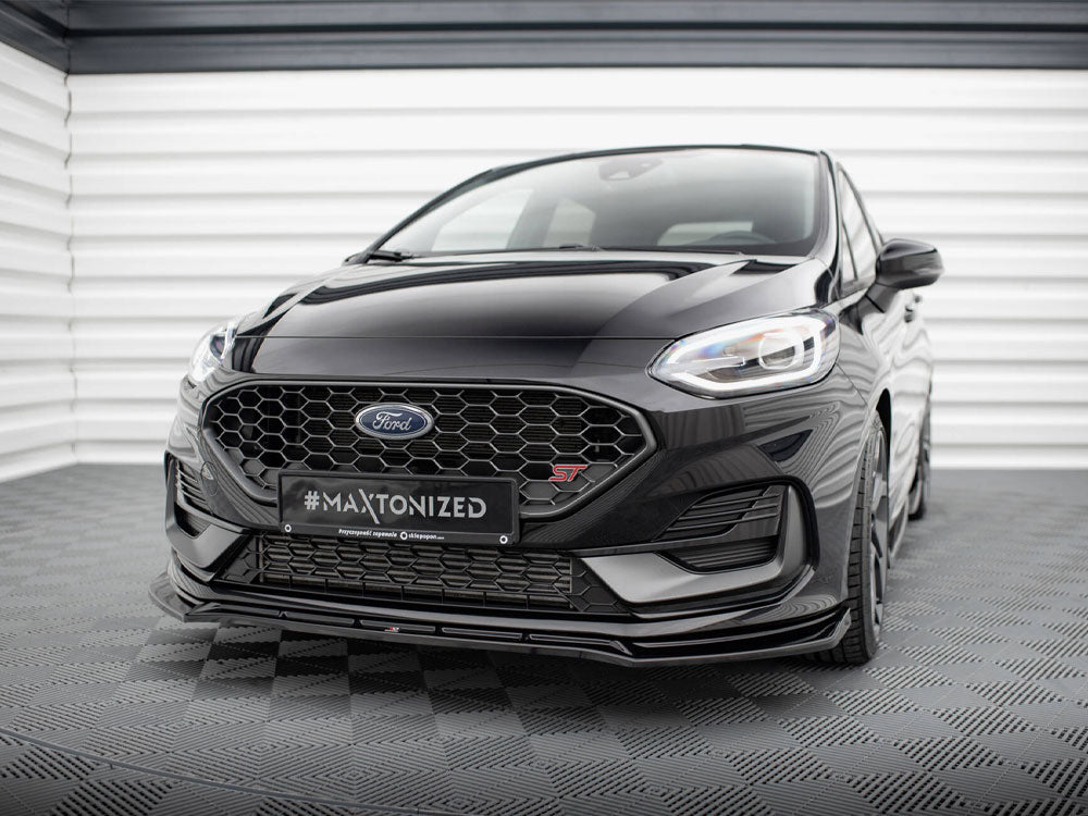 Maxton Design Front Splitter V.4 Ford Fiesta ST / ST-Line Mk8 Facelift - FO-FI-8F-ST-FD4G - Image 2
