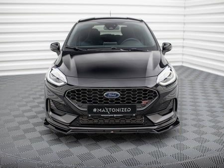 Maxton Design Front Splitter V.4 Ford Fiesta ST / ST-Line Mk8 Facelift - FO-FI-8F-ST-FD4G - Image 3
