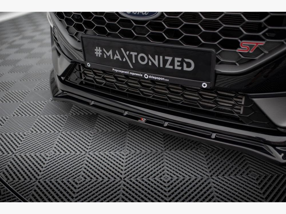 Maxton Design Front Splitter V.4 + Flaps Ford Fiesta ST / ST-Line Mk8 Facelift - FO-FI-8F-ST-FD4G+FSF1B - Image 4