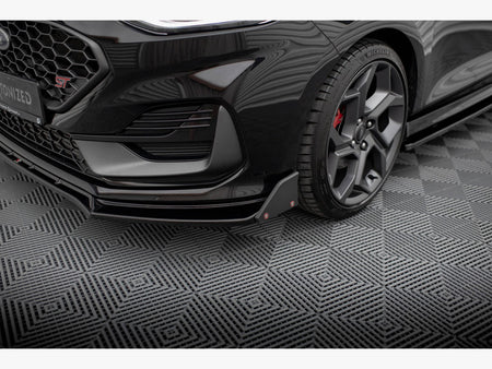 Maxton Design Front Splitter V.4 + Flaps Ford Fiesta ST / ST-Line Mk8 Facelift - FO-FI-8F-ST-FD4G+FSF1B - Image 5