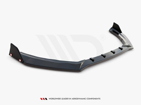 Maxton Design Front Splitter V.4 + Flaps Ford Fiesta ST / ST-Line Mk8 Facelift - FO-FI-8F-ST-FD4G+FSF1B - Image 6