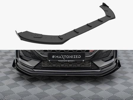 Maxton Design Street PRO Front Splitter + Flaps Ford Fiesta ST Mk8 Facelift - FOFI8FSTCNC-FD1B+FSF1G - Image 1