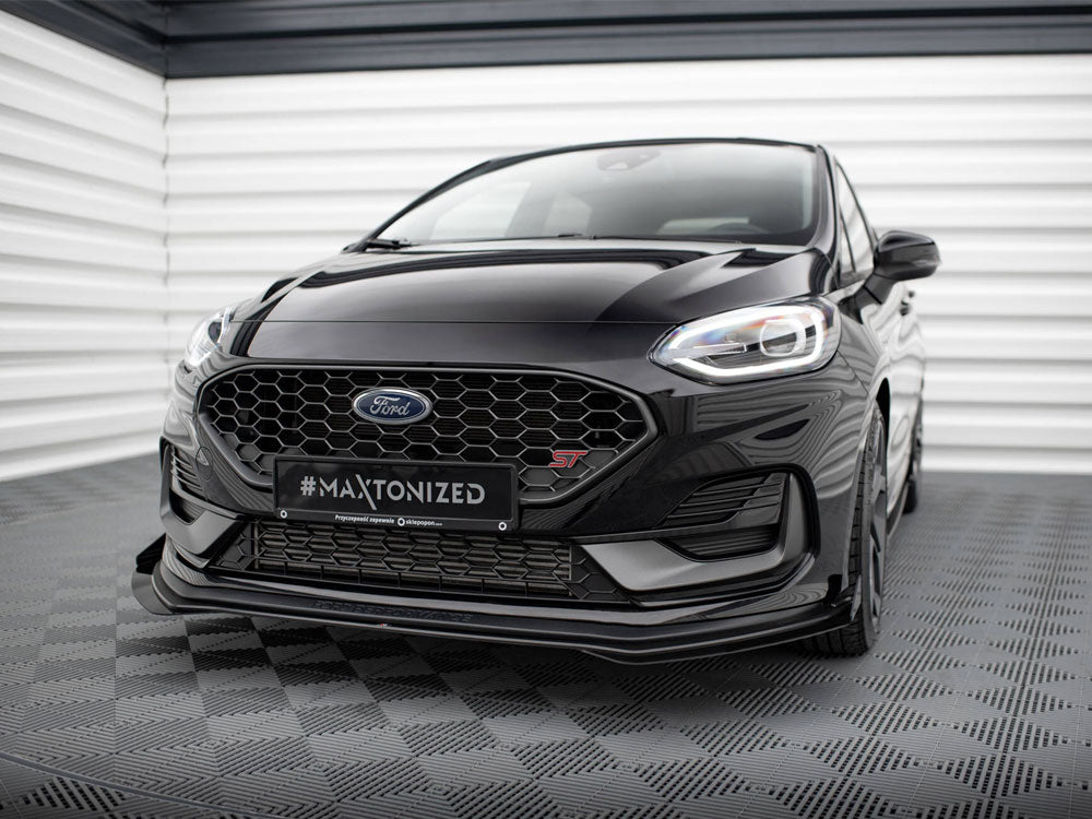 Maxton Design Street PRO Front Splitter + Flaps Ford Fiesta ST Mk8 Facelift - FOFI8FSTCNC-FD1B+FSF1G - Image 2