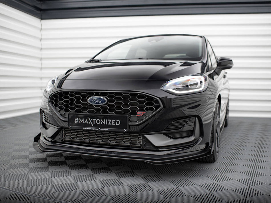 Maxton Design Street PRO Front Splitter + Flaps Ford Fiesta ST Mk8 Facelift - FOFI8FSTCNC-FD1B+FSF1G - Image 2