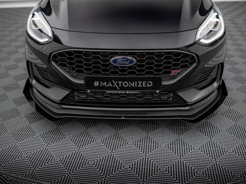 Maxton Design Street PRO Front Splitter + Flaps Ford Fiesta ST Mk8 Facelift - FOFI8FSTCNC-FD1B+FSF1G - Image 4