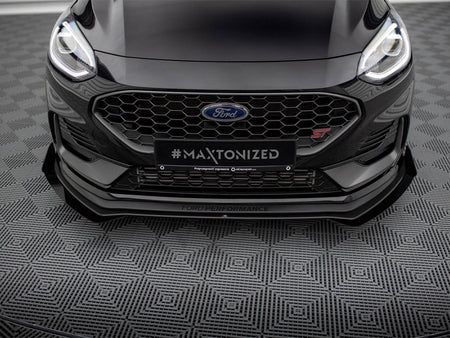 Maxton Design Street PRO Front Splitter + Flaps Ford Fiesta ST Mk8 Facelift - FOFI8FSTCNC-FD1B+FSF1G - Image 4
