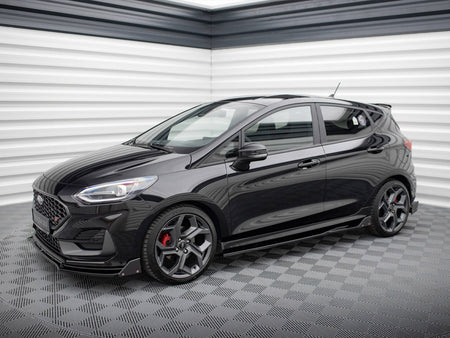 Maxton Design Side Skirts Diffusers V.2 + Flaps Ford Fiesta ST / ST-Line Mk8 - FO-FI-8-STLINE-SD2G+SF - Image 2
