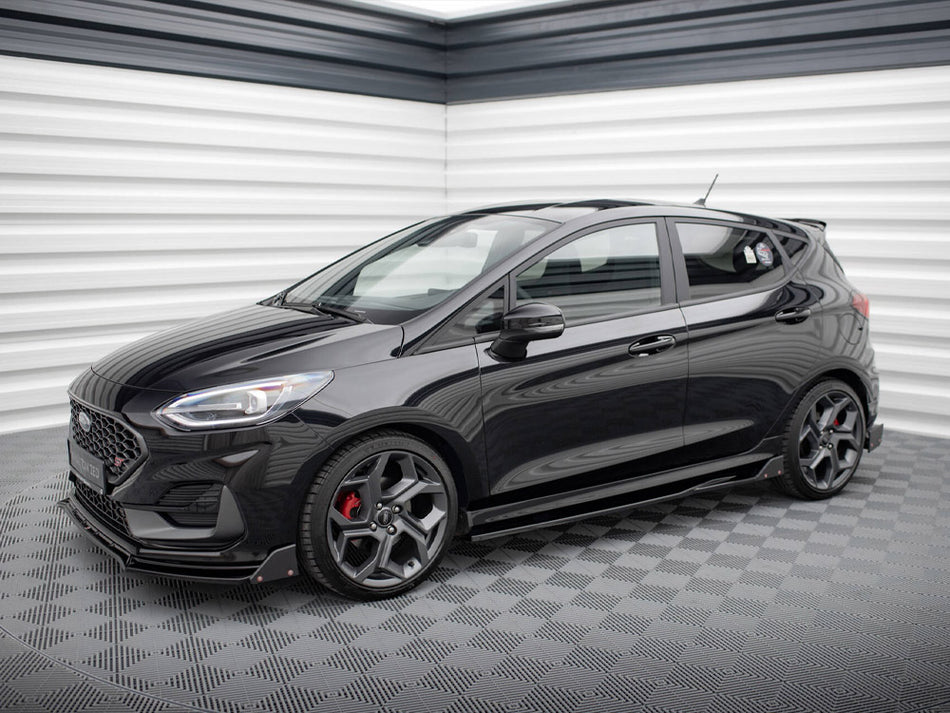 Maxton Design Side Skirts Diffusers V.2 + Flaps Ford Fiesta ST / ST-Line Mk8 - FO-FI-8-STLINE-SD2G+SF - Image 2