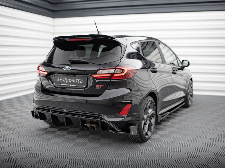 Maxton Design Rear Side Splitters V.4 + Flaps Ford Fiesta ST Mk8 - FO-FI-8-STLINE-RSD4G+RSF - Image 2