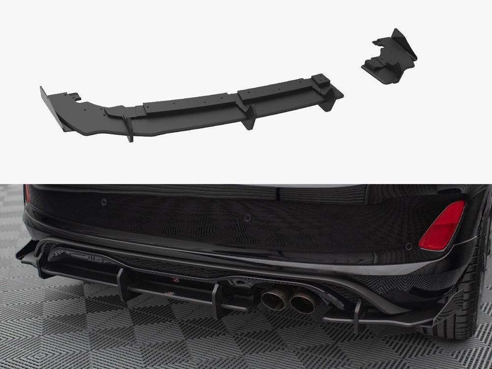 Maxton Design Street PRO Rear Diffuser + Flaps Ford Fiesta Mk8 ST - FOFI8STCNC-RS1B+RSF1G - Image 1