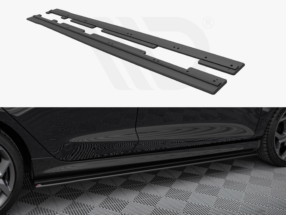 MAXTON DESIGN Street PRO Side Skirts Diffusers Ford Fiesta ST / ST-Line Mk8