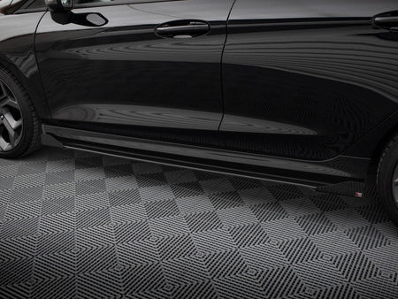 Maxton Design Street PRO Side Skirts Diffusers + Flaps Ford Fiesta ST / ST-Line Mk8 - FOFI8STCNC-SD2B+SF1G - Image 4