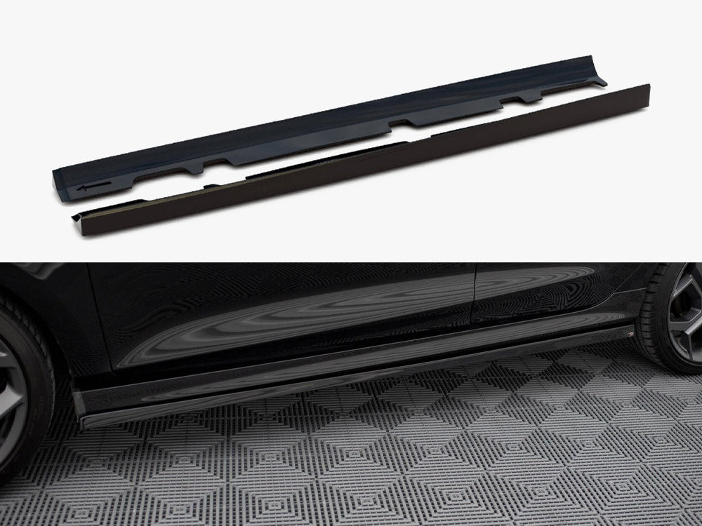 Maxton Design Side Skirts Diffusers V.2 Ford Fiesta Mk8 ST / ST-Line - FO-FI-8-ST-SD1G - Image 1