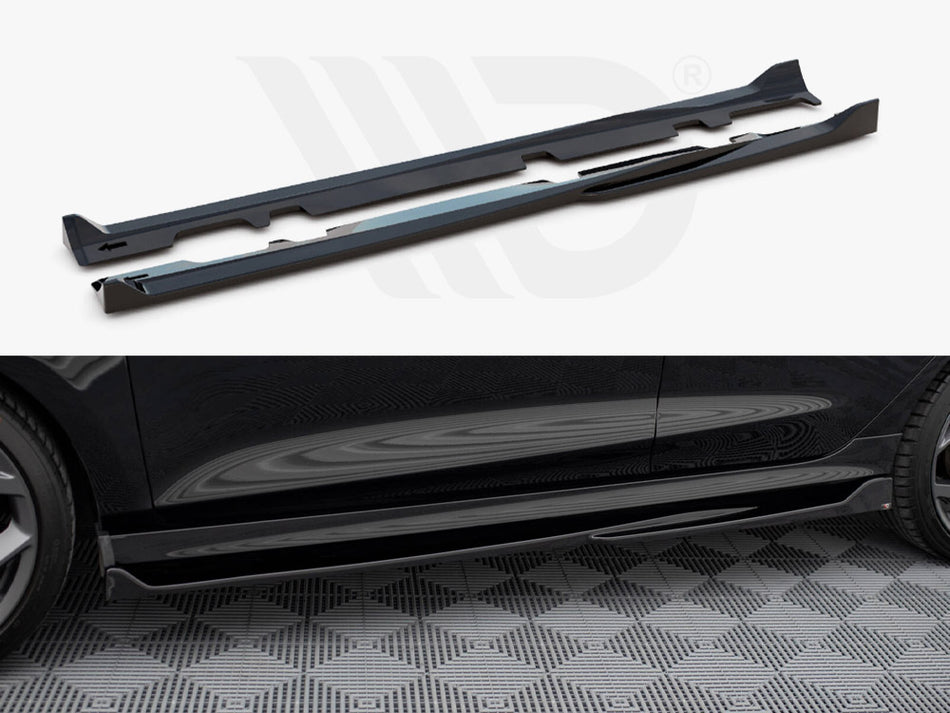 MAXTON DESIGN Side Skirts Diffusers V.4 Ford Fiesta Mk8 ST / ST-Line