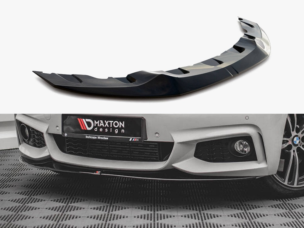 Maxton Design Front Splitter V.2 BMW 4 Coupe / Gran Coupe / Cabrio M-Pack F32 / F36 / F33 - BM-4-F32-MPACK-FD2G - Image 1