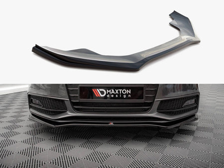 Maxton Design Front Splitter V.4 Audi A4 S-Line / S4 B8 Facelift - AU-A4-B8F-SLINE-FD2G - Image 1