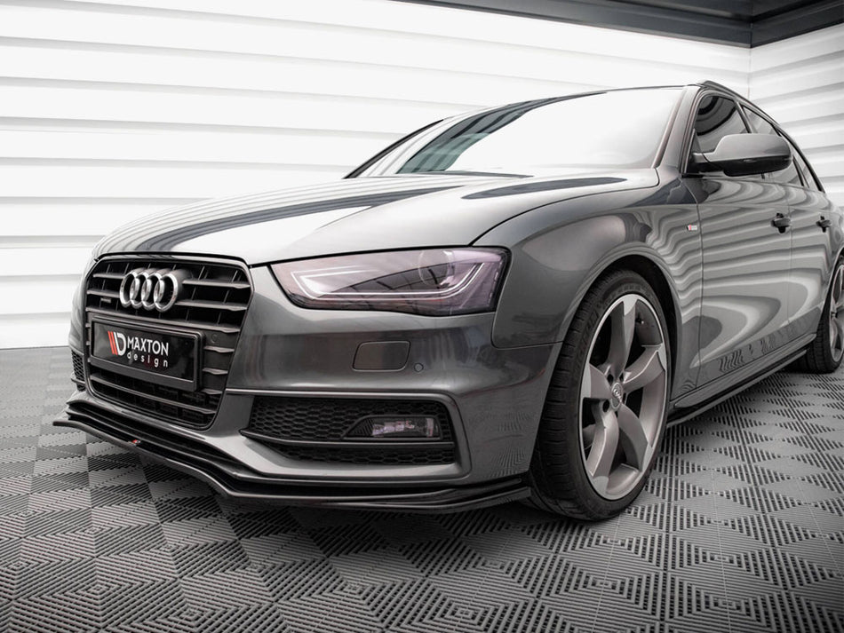 Maxton Design Front Splitter V.4 Audi A4 S-Line / S4 B8 Facelift - AU-A4-B8F-SLINE-FD2G - Image 2