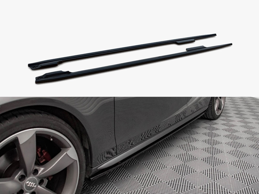 Side Skirts Diffusers V.2 Audi A4 / A4 S-Line / S4 B8