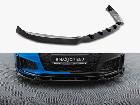 Maxton Design Front Splitter V.1 Audi TT S / TT S-Line 8S Facelift - AU-TT-3F-S-FD1G - Image 1