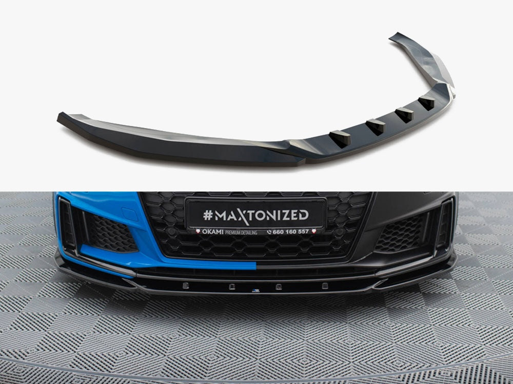 Maxton Design Front Splitter V.2 Audi TT S / TT S-Line 8S Facelift - AU-TT-3F-S-FD2G - Image 1