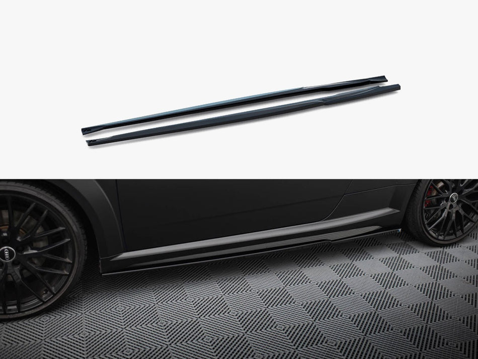 Maxton Design Side Skirts Diffusers Audi TT S / TT S-Line 8S Facelift - AU-TT-3F-S-SD1G - Image 1