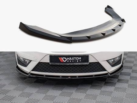 Maxton Design Front Splitter V.2 Seat Ibiza FR SC Mk4 Facelift - SE-IB-4F-FR-SC-FD2G - Image 1