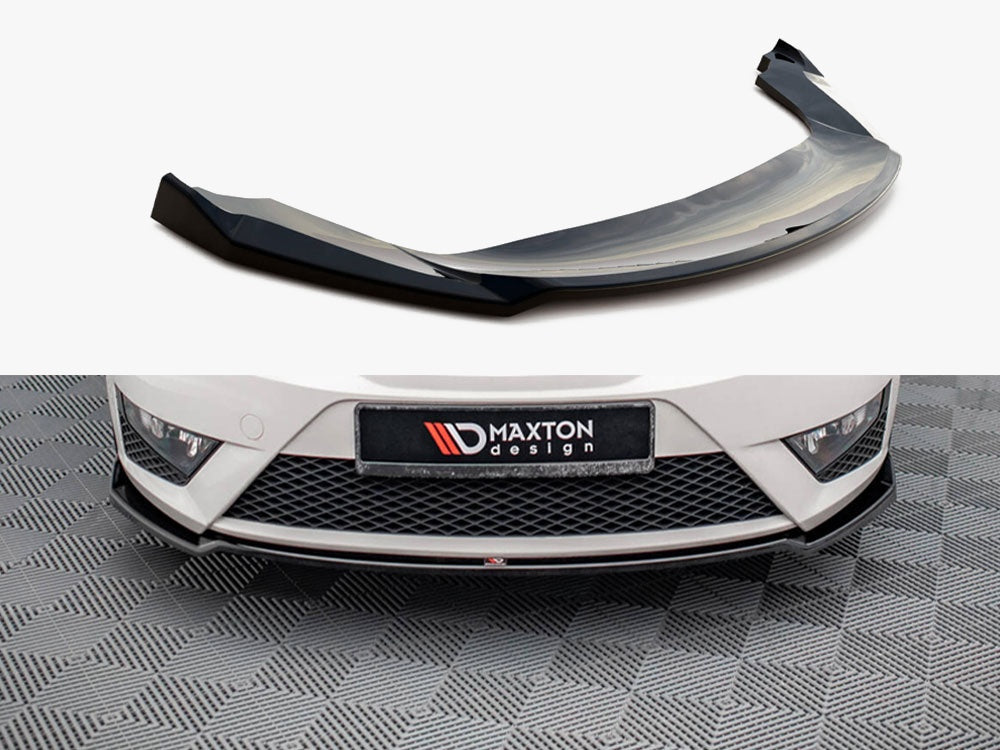 Maxton Design Front Splitter V.1 Seat Ibiza FR SC Mk4 Facelift - SE-IB-4F-FR-SC-FD1G - Image 1