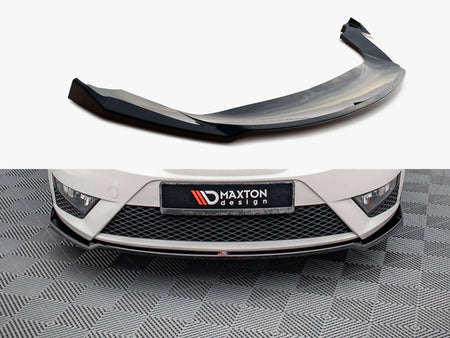 Maxton Design Front Splitter V.1 Seat Ibiza FR SC Mk4 Facelift - SE-IB-4F-FR-SC-FD1G - Image 1