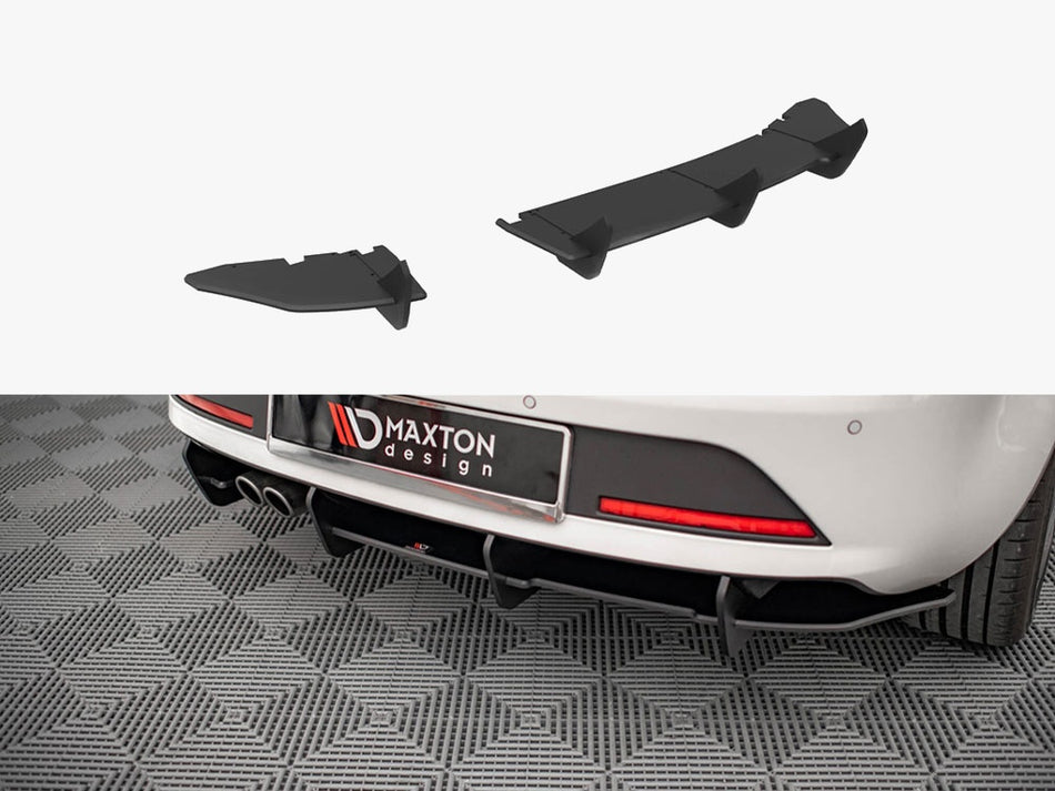 Street PRO Rear Diffuser Seat Ibiza FR SC Mk4 Facelift - Black-Red