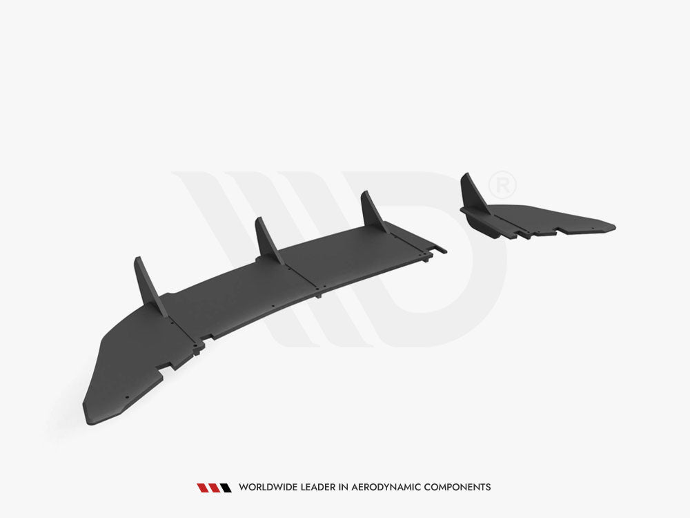 Maxton Design Street PRO Rear Diffuser Seat Ibiza FR SC Mk4 Facelift - Black-Red - SEIB4FRSCCNC-RS1B+BRBI - Image 6