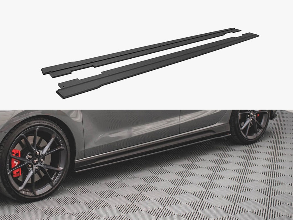 Maxton Design Street PRO Side Skirts Diffusers V.2 Hyundai I30 N Mk3 / Mk3 FL - HYI303FNCNC-SD1B - Image 1
