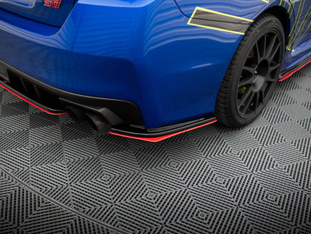 Maxton Design Rear Side Splitters V.2 Subaru WRX STI - SUIM4WRXSTI-RSD1RRED+RSD1G - Image 3
