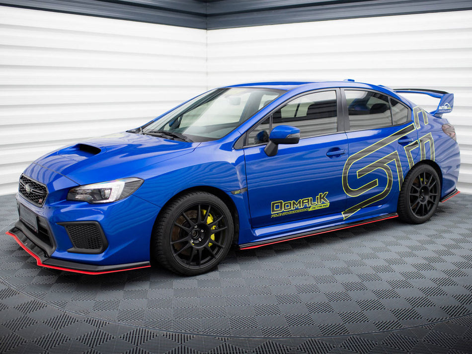 Maxton Design Side Skirts Diffusers V.2 Subaru WRX STI - SUIM4WRXSTI-SD2RRED+SD2G - Image 2