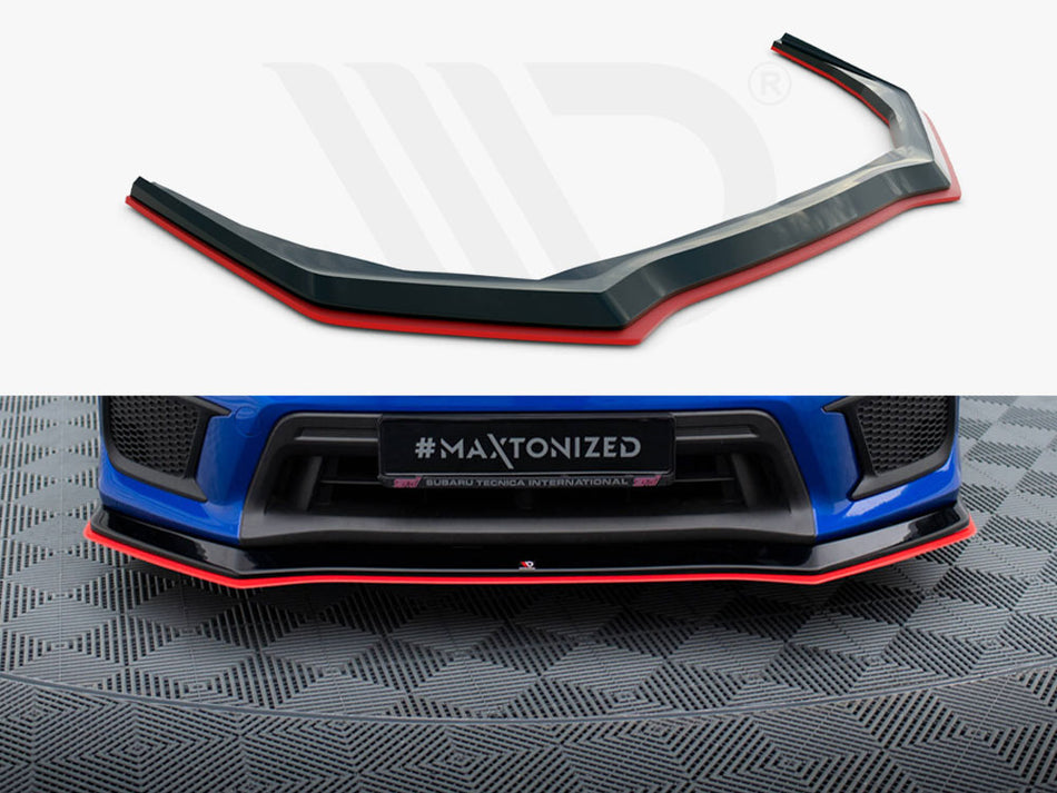 MAXTON DESIGN Front Splitter V.2 Subaru WRX STI Mk1 Facelift