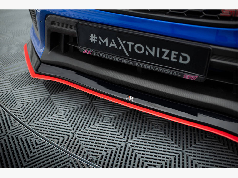 Maxton Design Front Splitter V.2 Subaru WRX STI Mk1 Facelift - SU-IM-4F-WRX-STI-FD1G+FD1RRED - Image 4